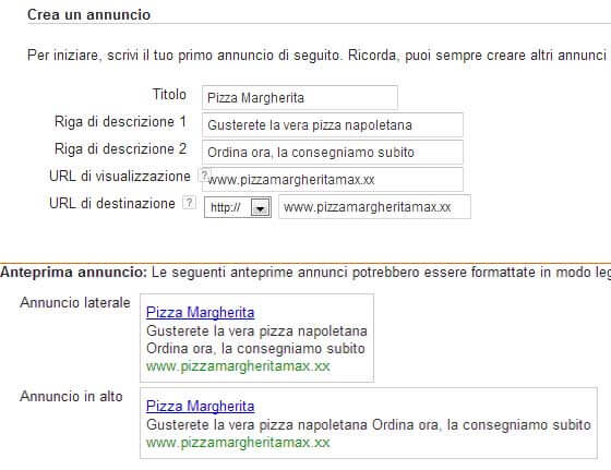 google adwords ad creation